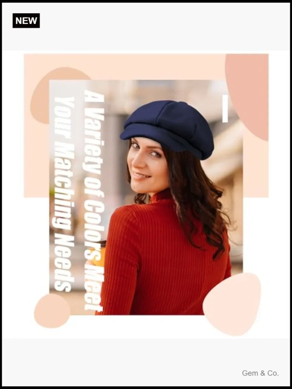 6 Wool Newsboy Caps Vintage Baker Boy Beret Hats for Women